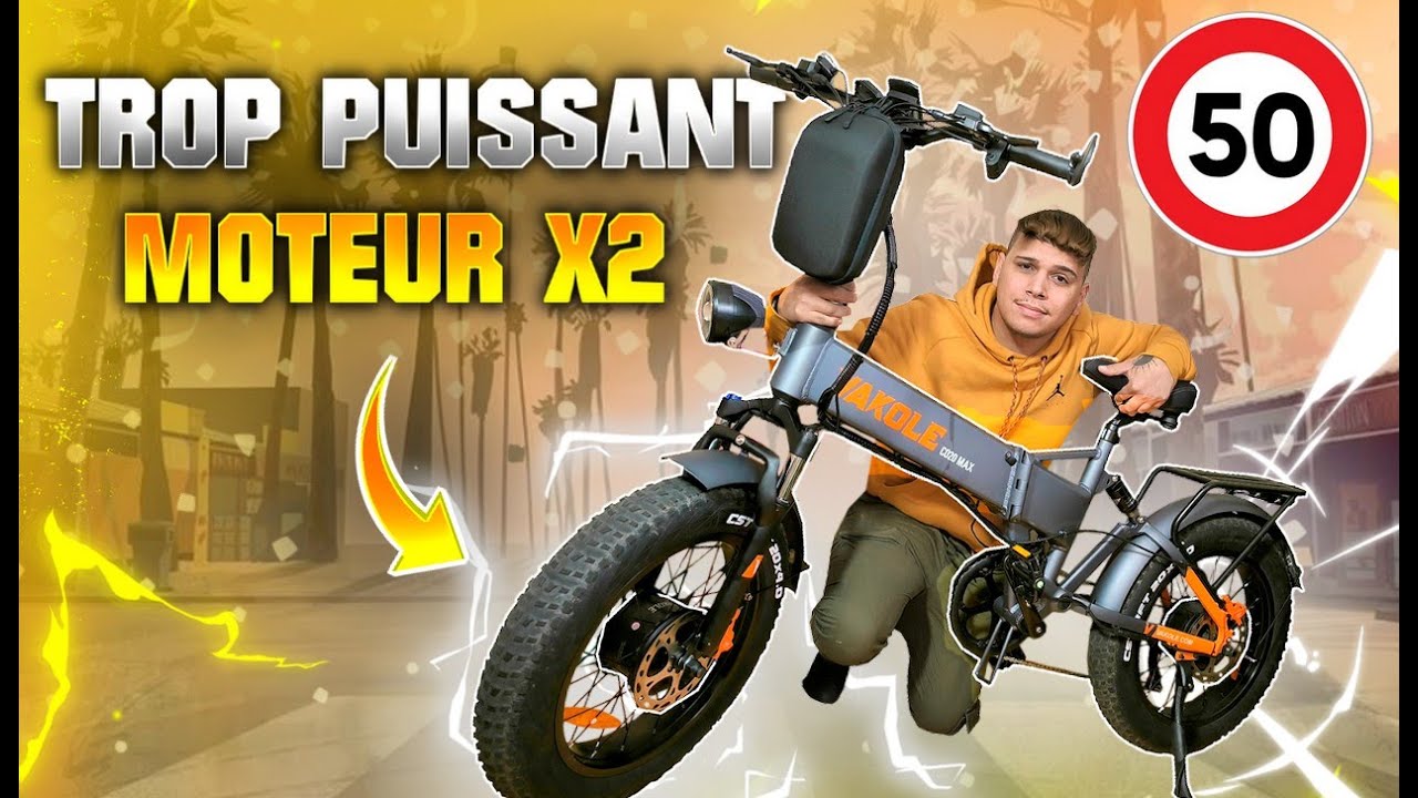 LE FAT BIKE VAKOLE C020 MAX EST MONSTRUEUX AVEC SES DEUX MOTEUR !