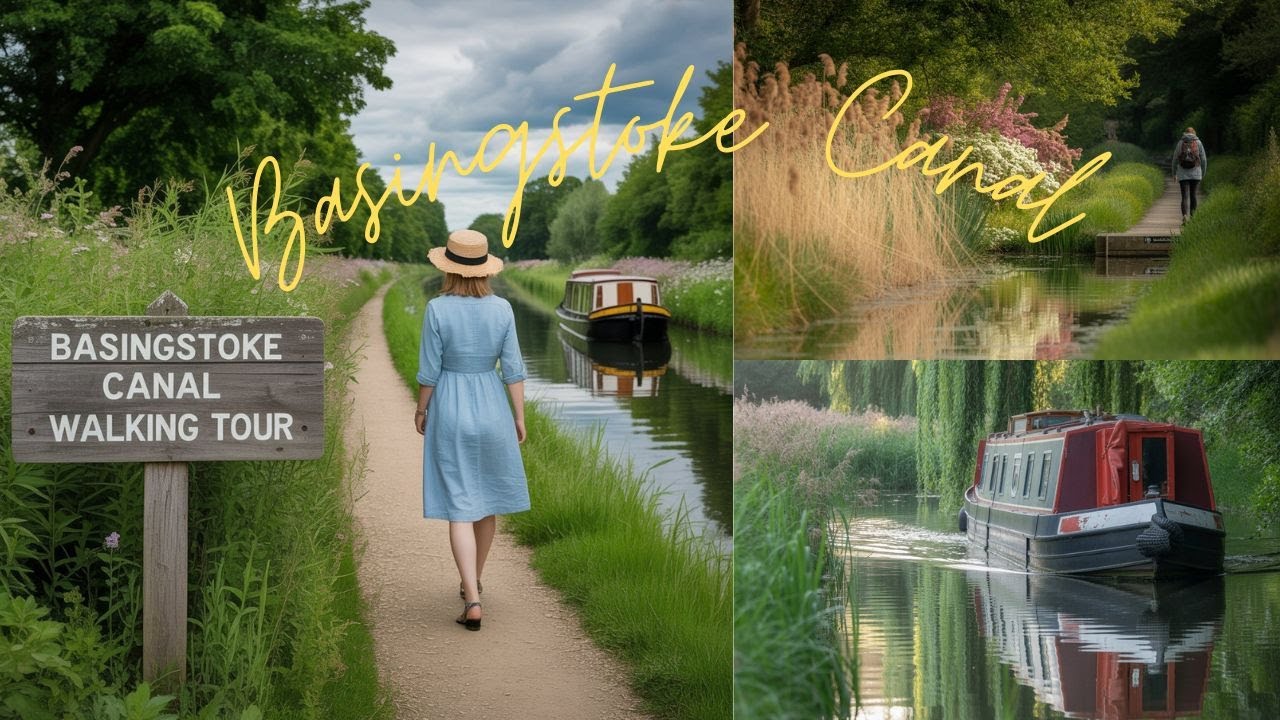 Basingstoke Canal Walking Tour | Woking to Brookwood UK | Peaceful Nature Walk #woking #basingstoke