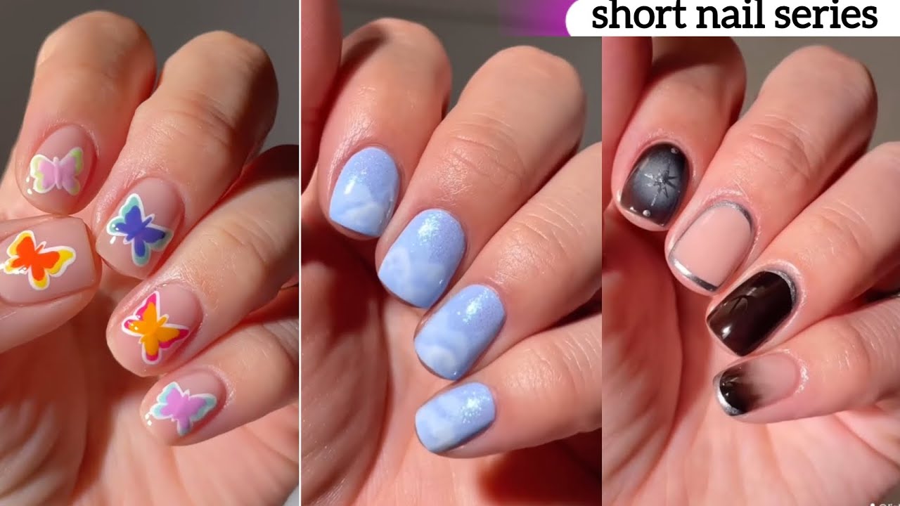 trendiest short nail art 2024💅✨#nailartideas #shortnailart #nailartdesignsathomewithouttools