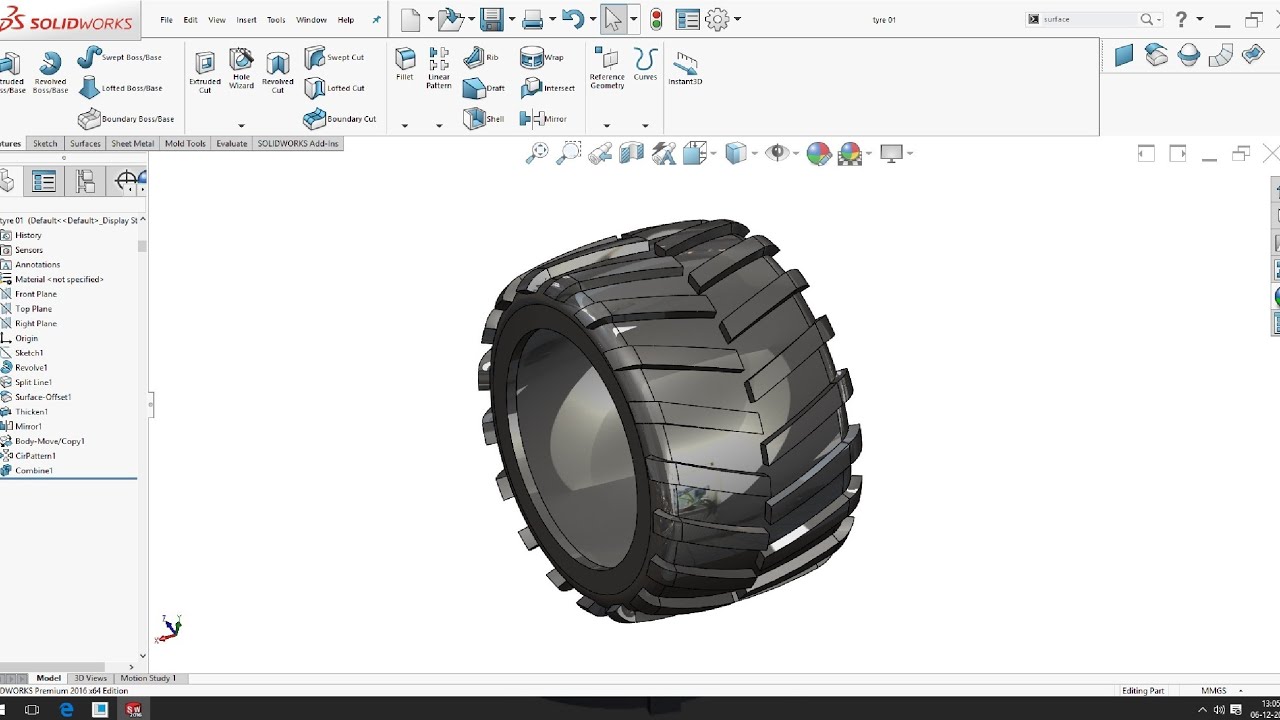 solidwork tyre