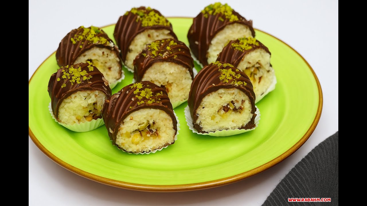حلى جوز الهند والشوكولاتة بمذاق فاخر 🥥 3 مكونات فقط لعمل حلى فخم يذوب بالفم 🤤 #جوز_الهند