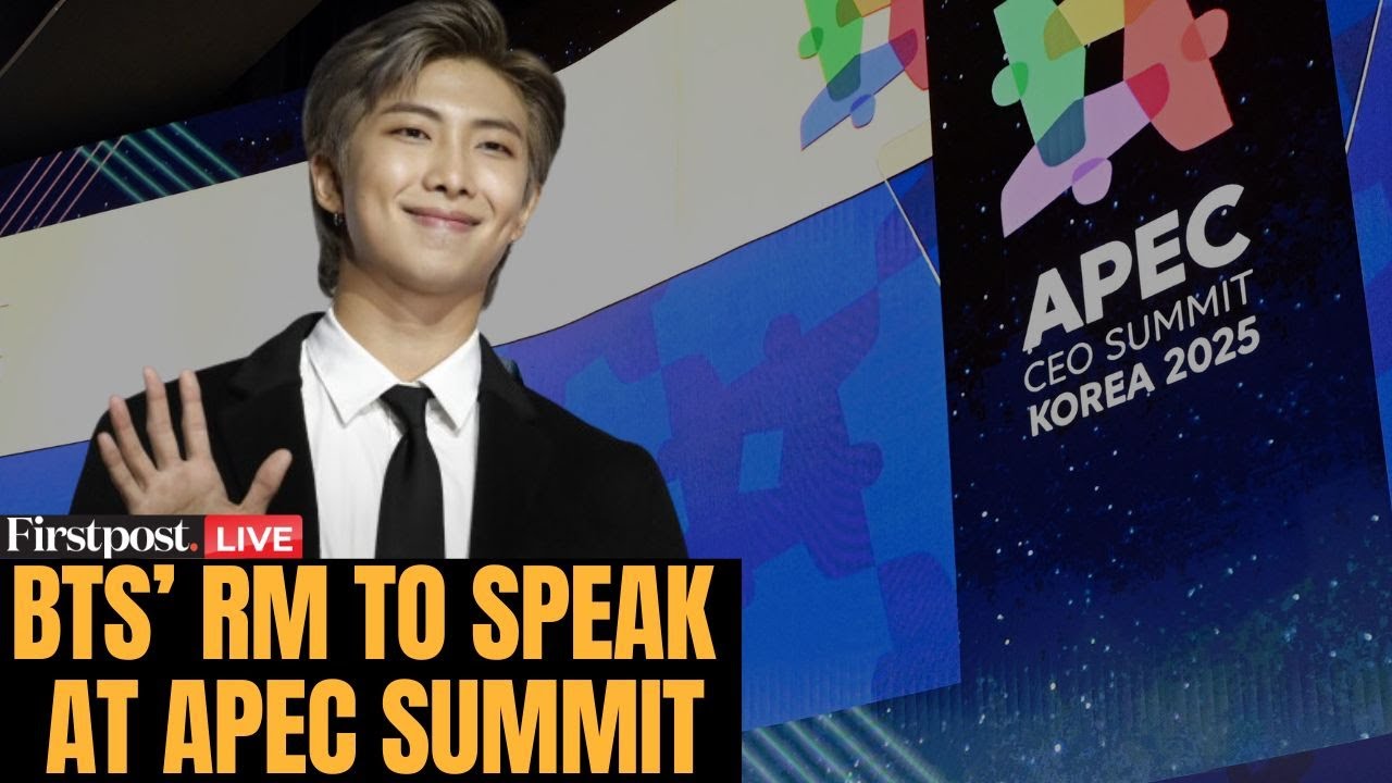 Саммит АТЭС в прямом эфире: лидер BTS RM выступит с речью на саммите руководителей АТЭС в Южной К...
