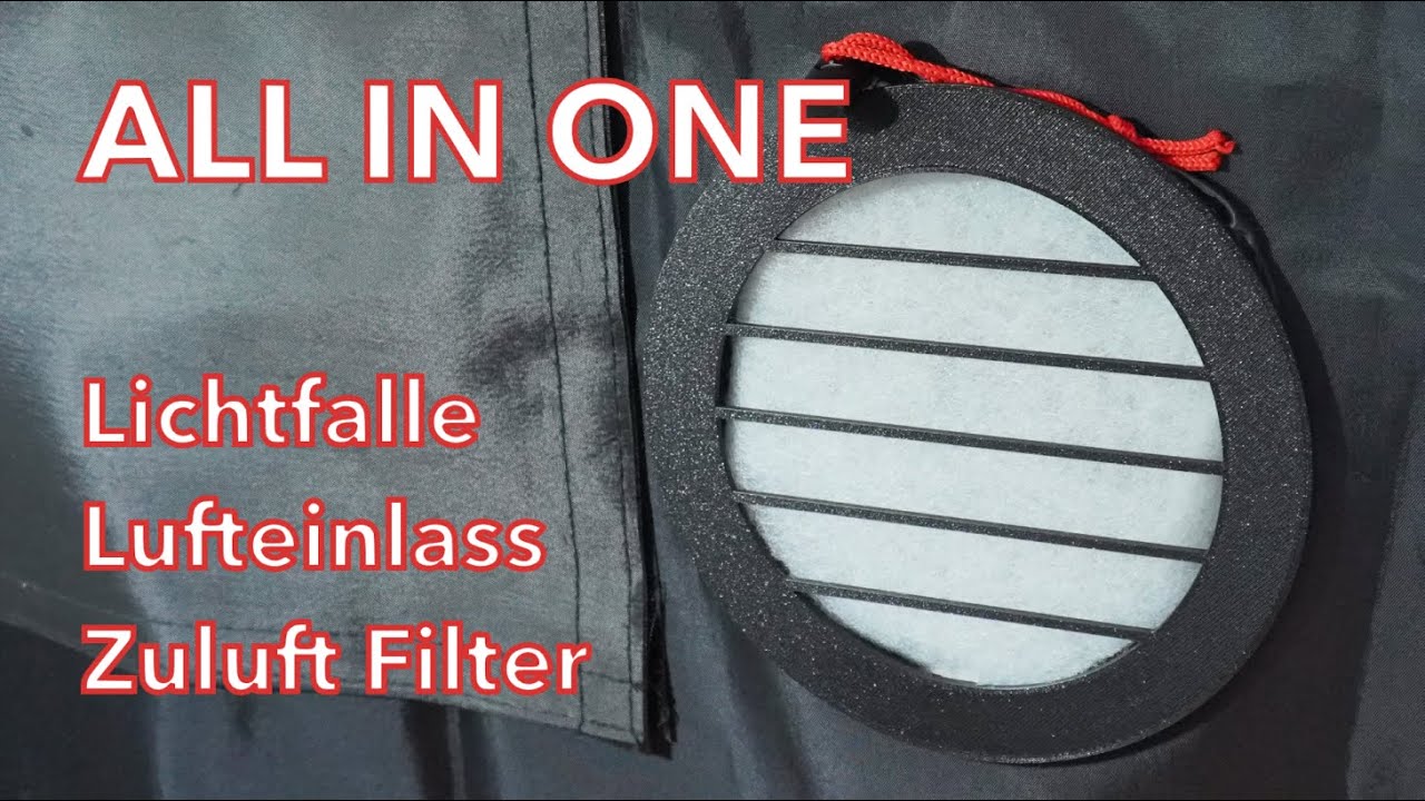 Universelle Grow-Zelt Lichtfalle | Lufteinlass | Lichtfalle | Filter