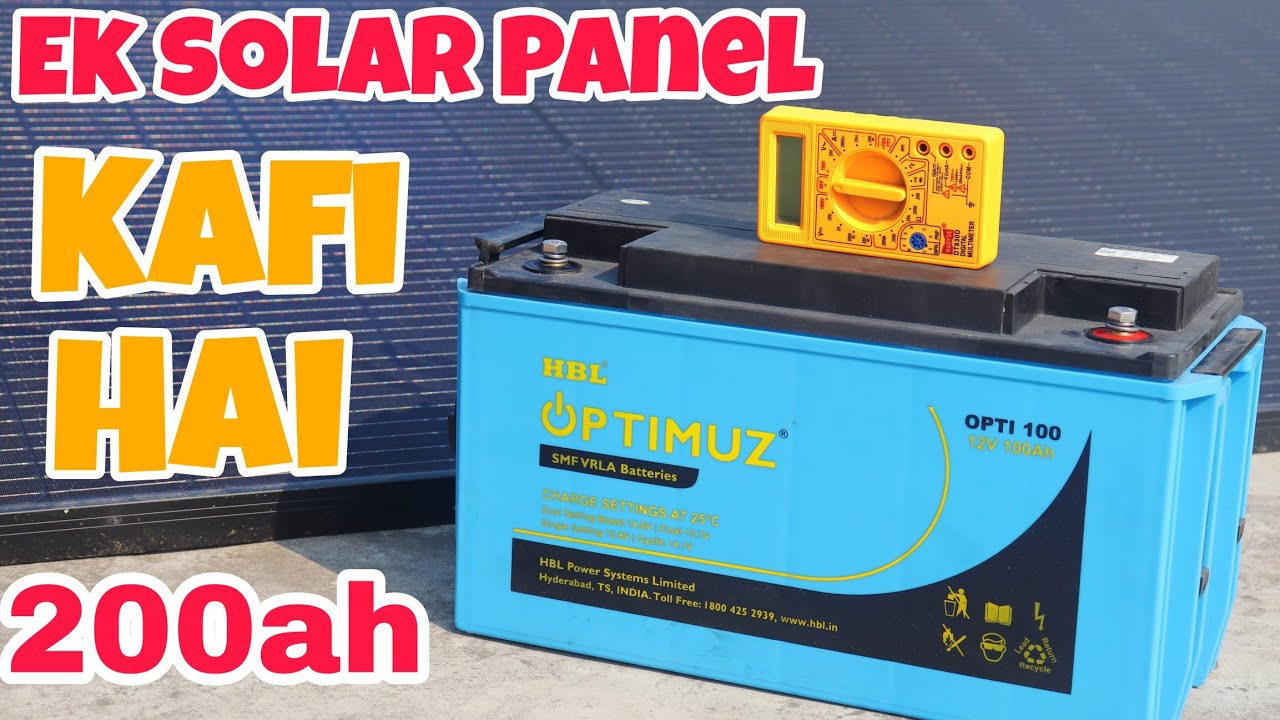 Sacchai Dekhlo !! Waaree Solar Panel Kitna kamyab hai 200AH Gel Battery Par !!! Solar Techsool