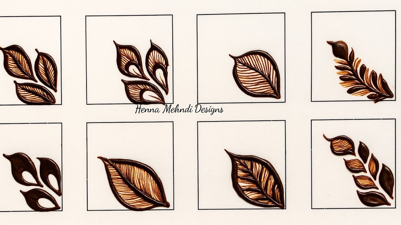 Defferent types of leafs 🌿 mehndi design | Patti wali mehndi design | Henna Mehndi Designs 