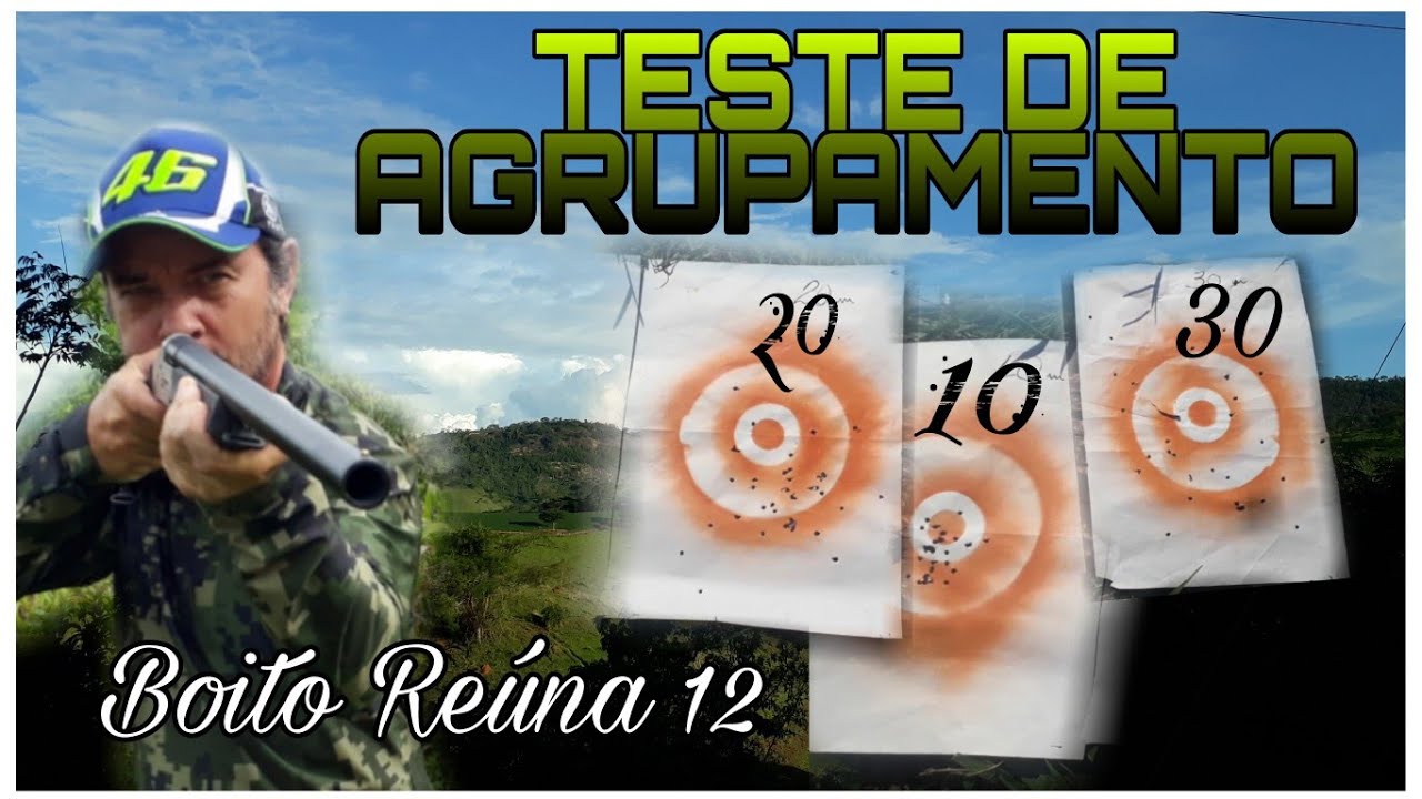 BOITO REÚNA CALIBRE 12 TESTE AGRUPAMENTO