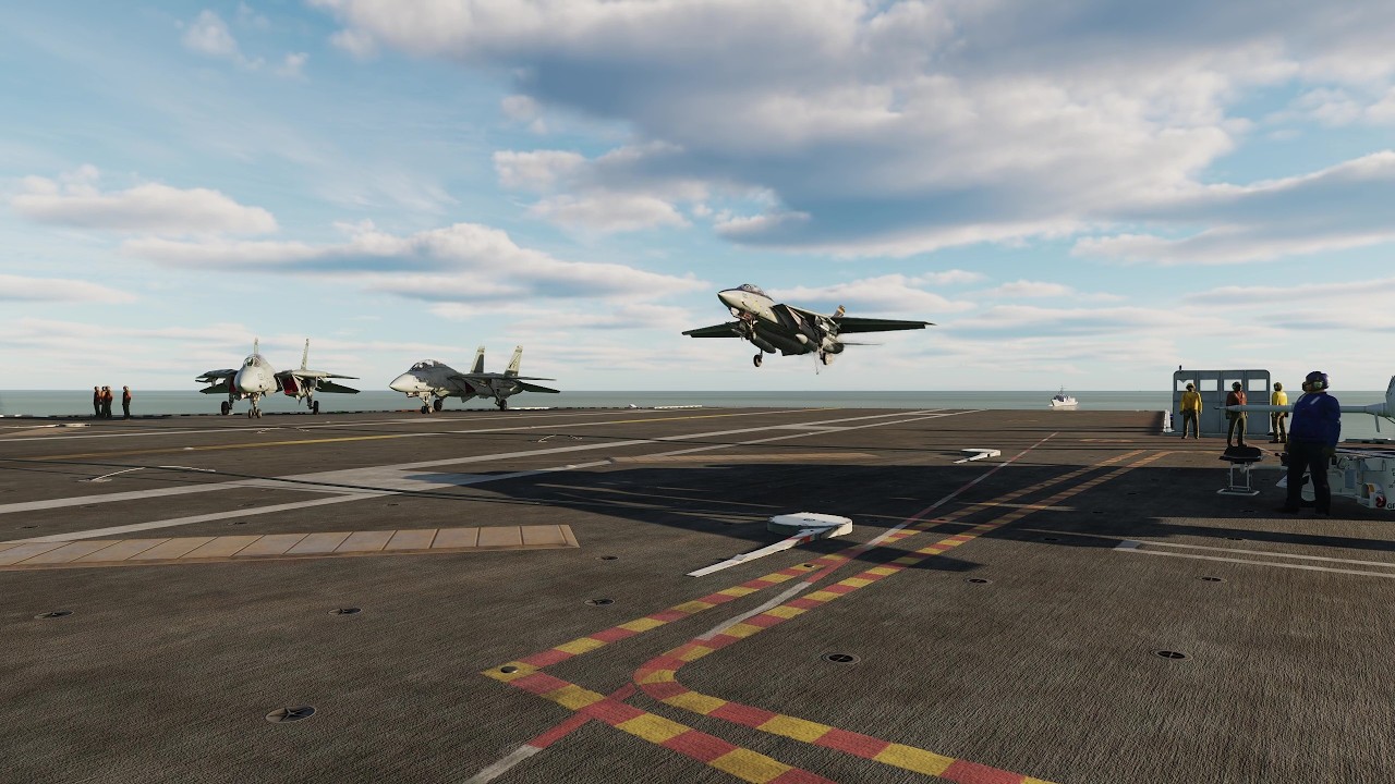 DCS F-14B - Finally a perfect LSO score: _OK_