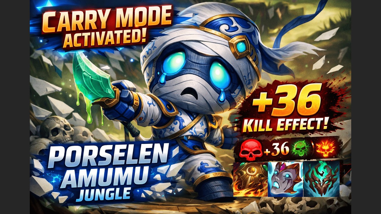 CARRY MODE ACTİVATED ✅ AMUMU JUNGLE ✅ZOR OYUN!!!