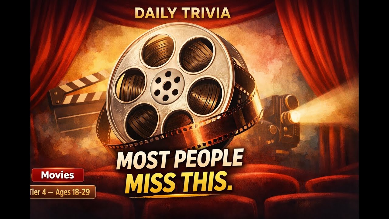Movies Trivia Challenge (Ages 18-29) | Daily Trivia
