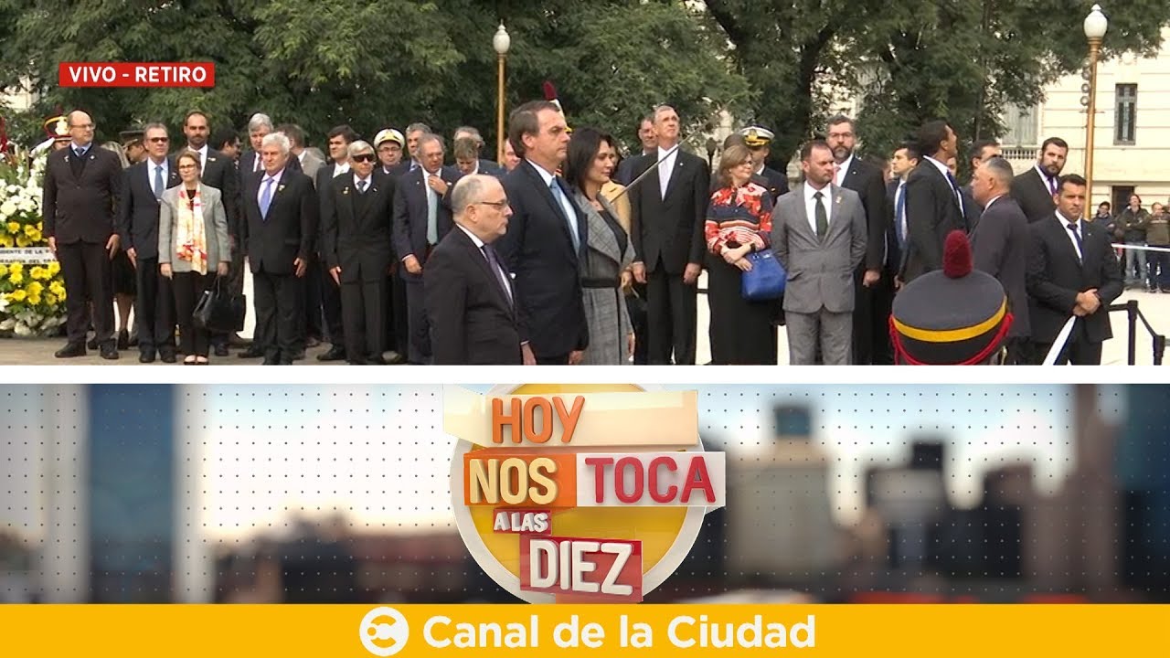Jair Bolsonaro, en la Argentina: Hará entrega de una ofrenda floral - Hoy nos toca a las Diez