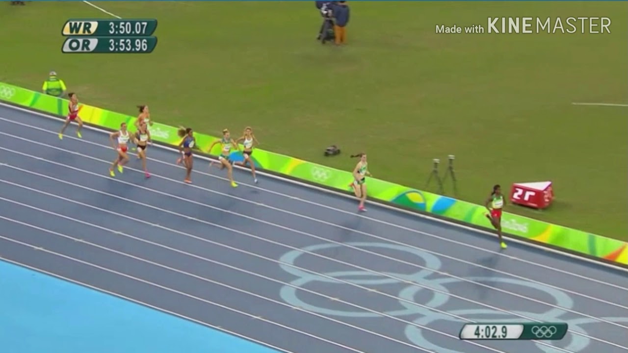 Genzebe Dibaba excellent final lap battle.