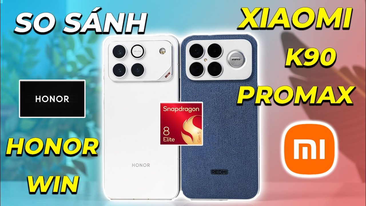 So sánh Honor Win Vs REDMI K90 Promax: Máy 15 củ ngon nhất? Cấu hình khủng, Loa hay, Quạt tản nhiệt.