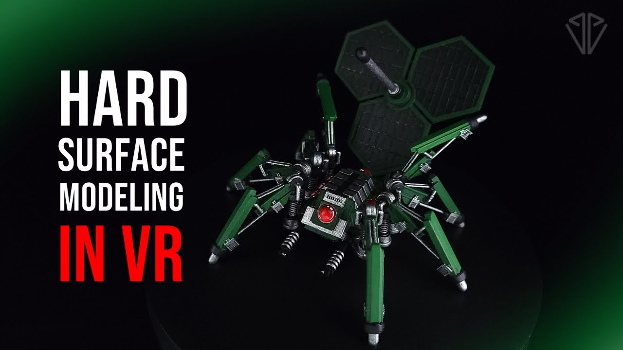 VR Sculpting a Spider Drone using Shapelab! 3D Print & Paint
