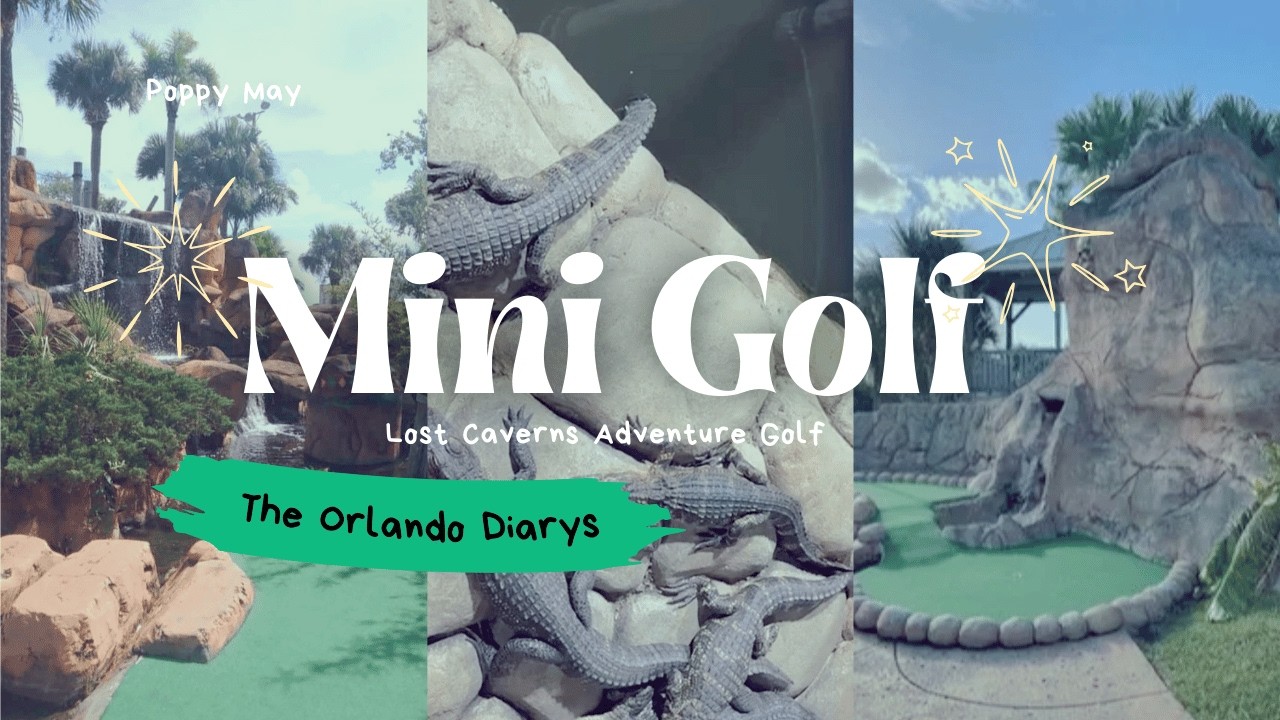 Lost Caverns Adventure Mini Golf | Watch Out Gators About! | International Drive Orlando Florida