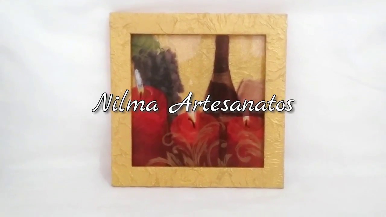 Decoupagem - Quadrinho Decorativo