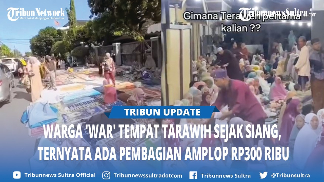 Fakta Warga Sumenep 'War' Tempat Tarawih Sejak Siang, Ternyata Ada Pembagian Amplop Rp300 Ribu