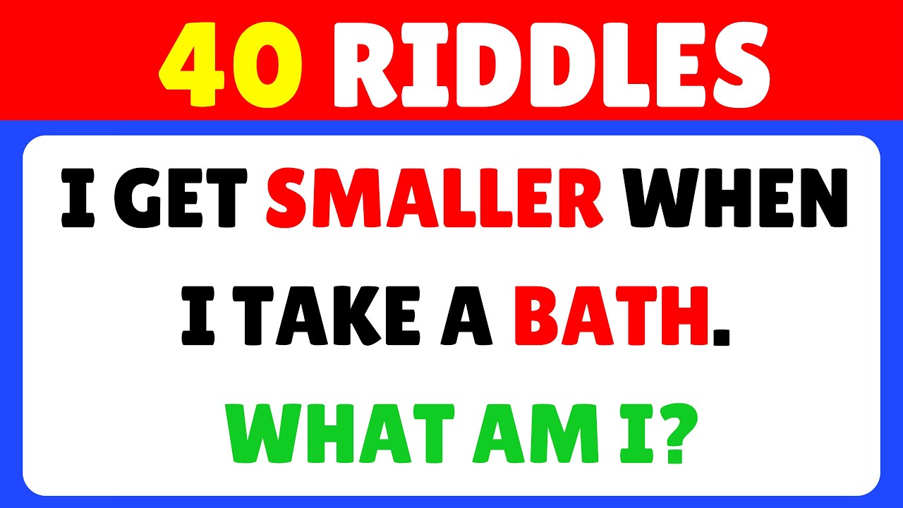 Only A Genius Can Solve These 40 Riddles ✅🧠!! Brain Teasers & Riddles Quiz 🏴‍☠️ Stretch Your Brain!!