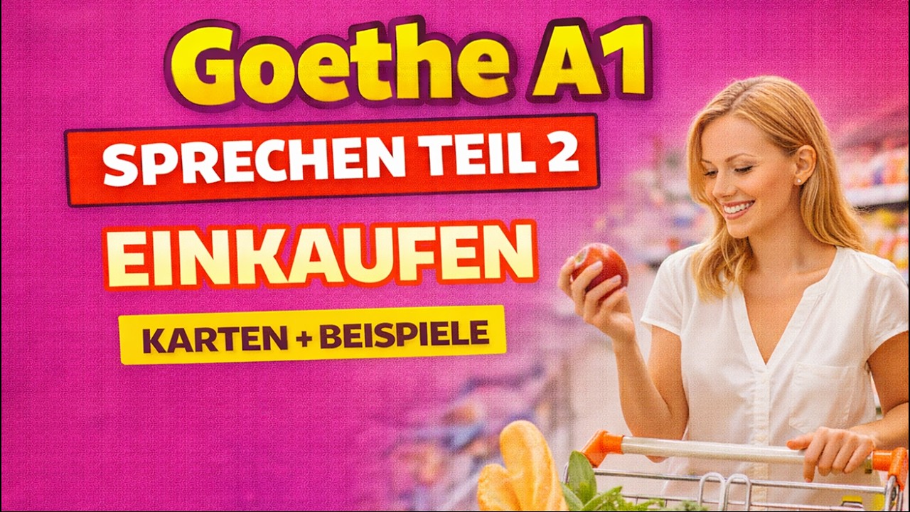 Goethe A1 Speaking Part 2 – Shopping (Real Card Examples)