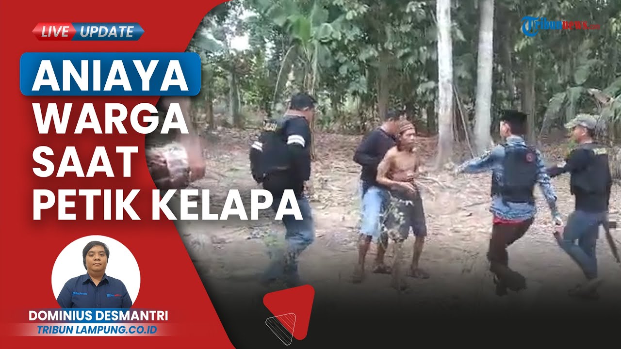 Seorang Kakek yang Bekerja sebagai Buruh di Lampung Selatan Tiba-tiba Bacok Warga saat Petik Kelapa