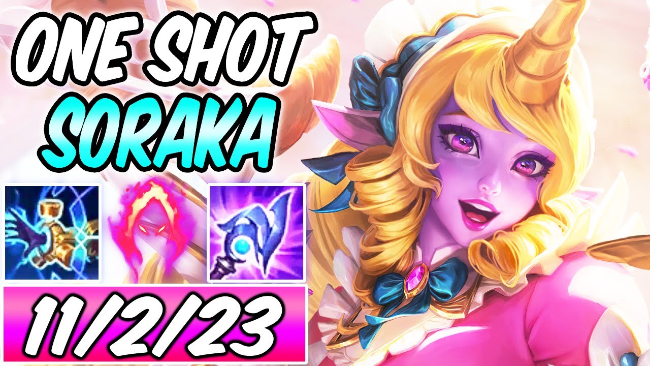 S+ ONE-SHOT FULL AP SORAKA MID SEASON 12 WITH DARK HARVEST | New Build & Runes | League of Legends