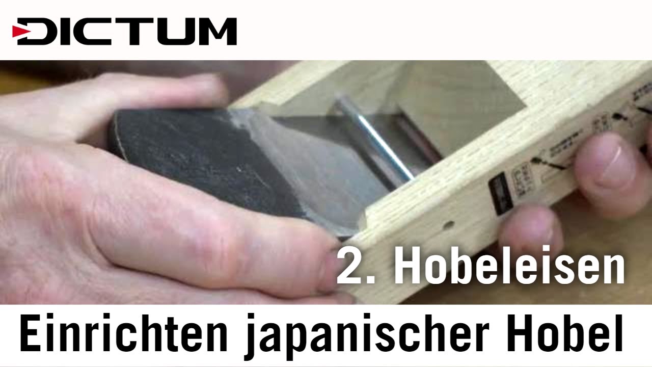 Einrichten japanischer Hobel - Teil 2: Eisen abrichten & einpassen (2/4)