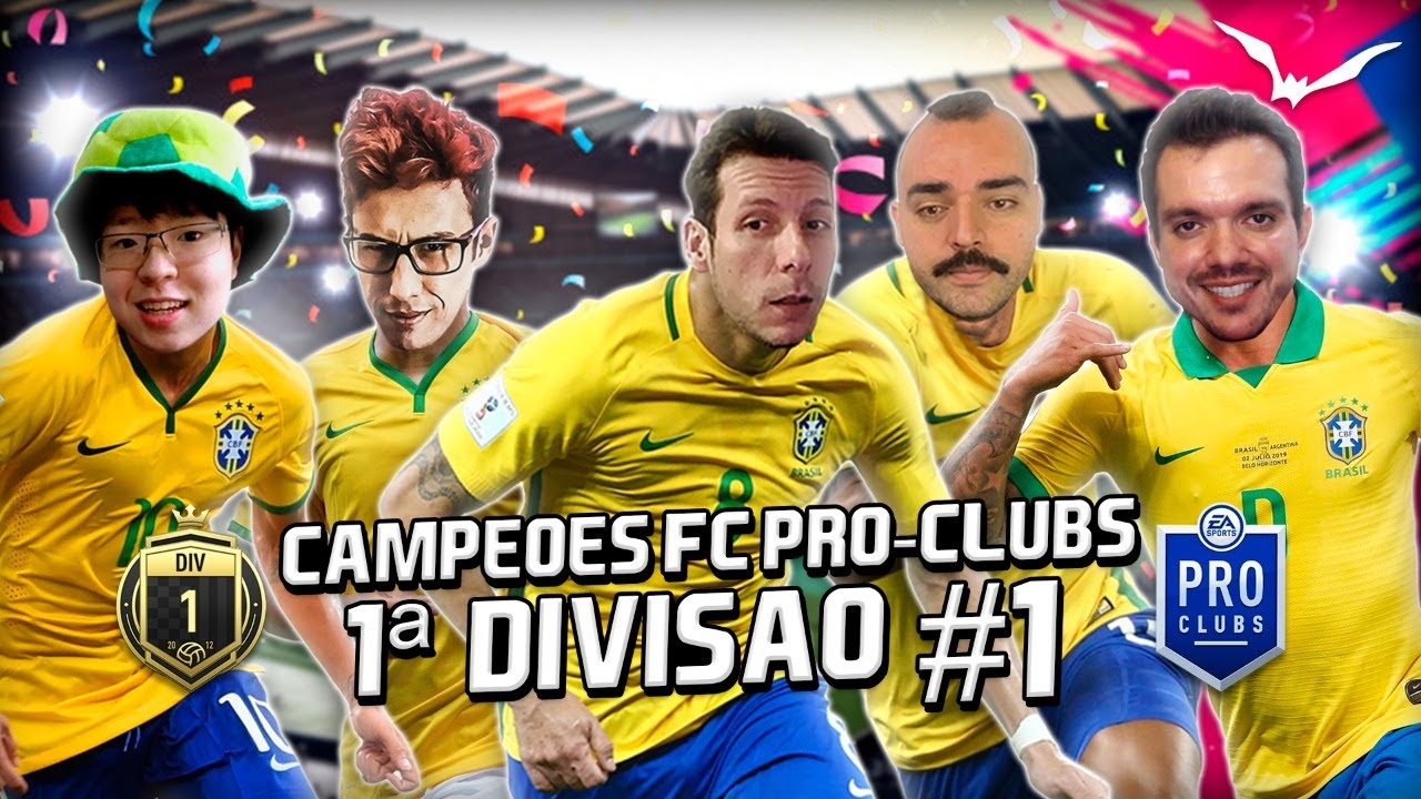 GAULES, VELHOVAMP, LIMINHA E BT NO PROCLUBS 1ª DIVISÃO - CAMPEÕES F.C #1
