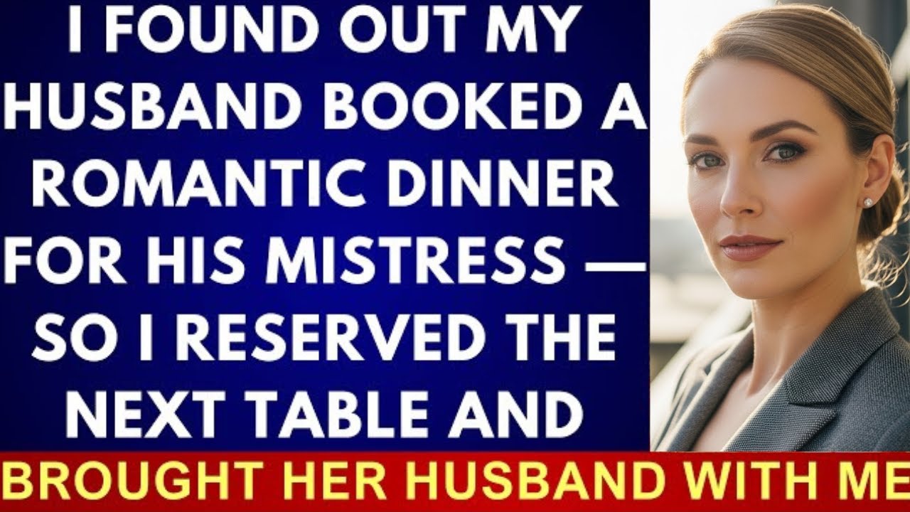 My Husband Planned a Secret Dinner With His Mistress. I Reserved the Table Beside Them