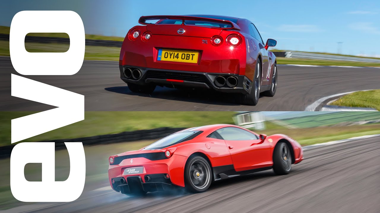 Nissan GT-R v Ferrari 458 Speciale | evo TRACK BATTLE