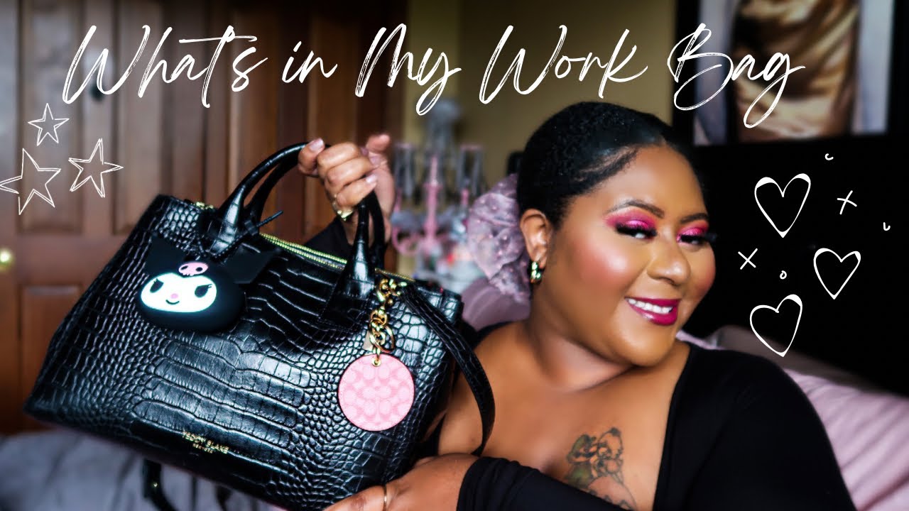 WHAT’S IN MY BAG ? | WORK BAG EDITION | TEDDY BLAKE BELLA CROCO 12”