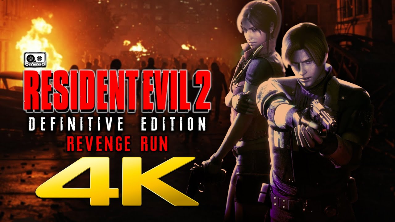 RESIDENT EVIL 2 DEFINITIVE EDITION | INFINITE AMMO | Full Game Longplay No Commentary | 4K 60fps