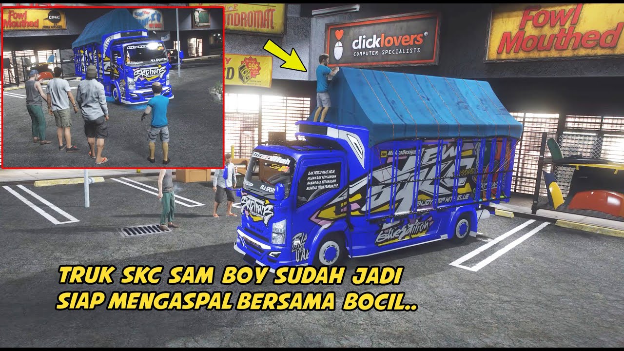TRUK SKC SAM BOY SUDAH JADI,, SIAP MENGASPAL BERSAMA BOCIL