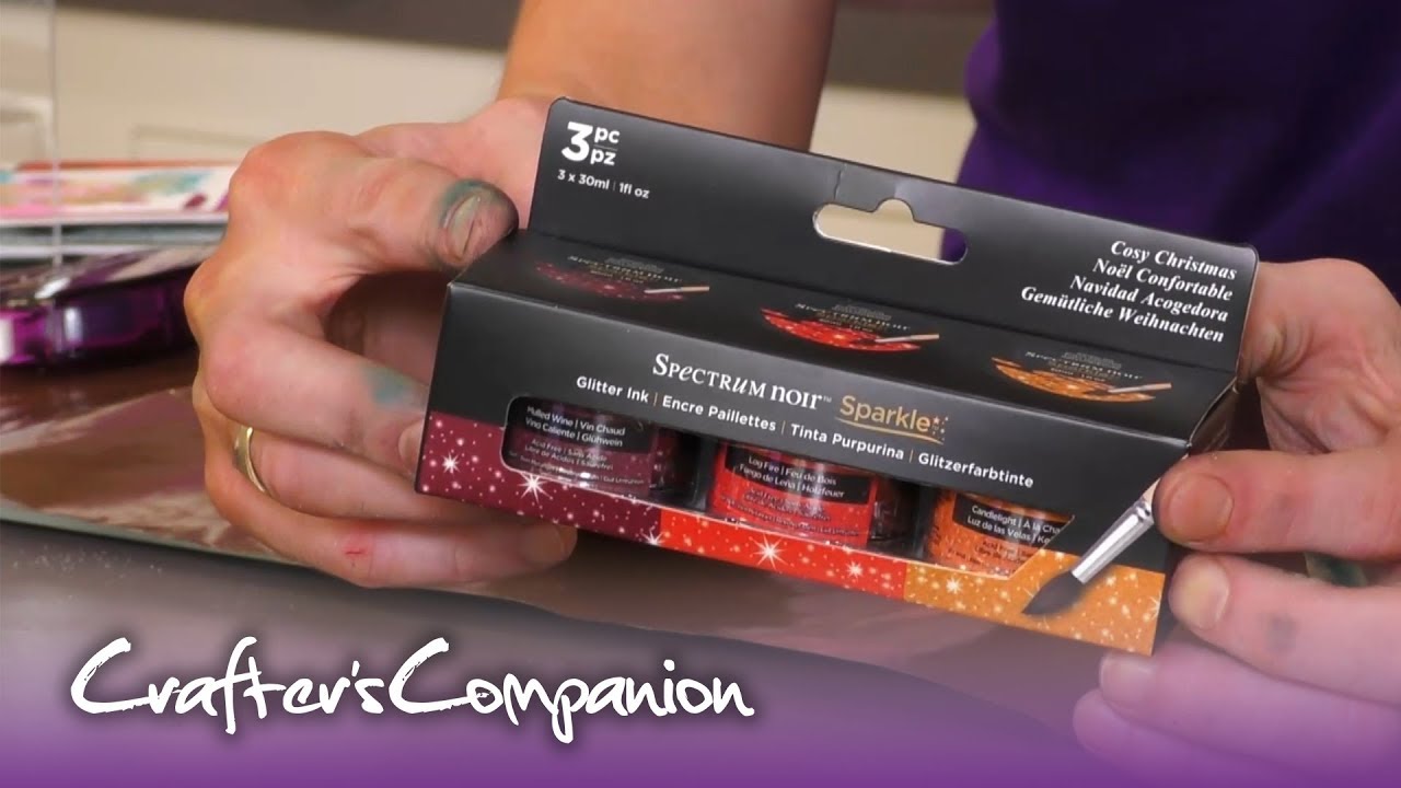 Introduction to Spectrum Noir Sparkle Inks and Stamps with Craig