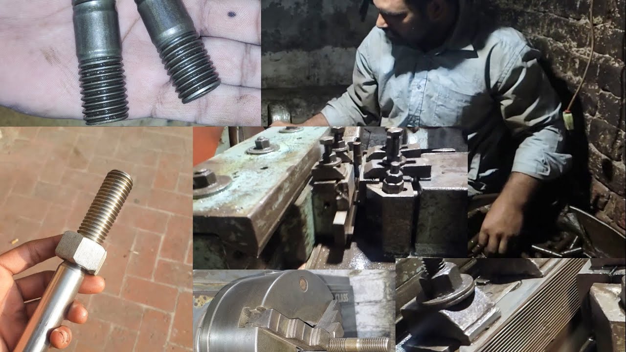 Amazing Manufacturing process of Stud Bolt | How Nut And Bolts Made In Factories | Creative Skills