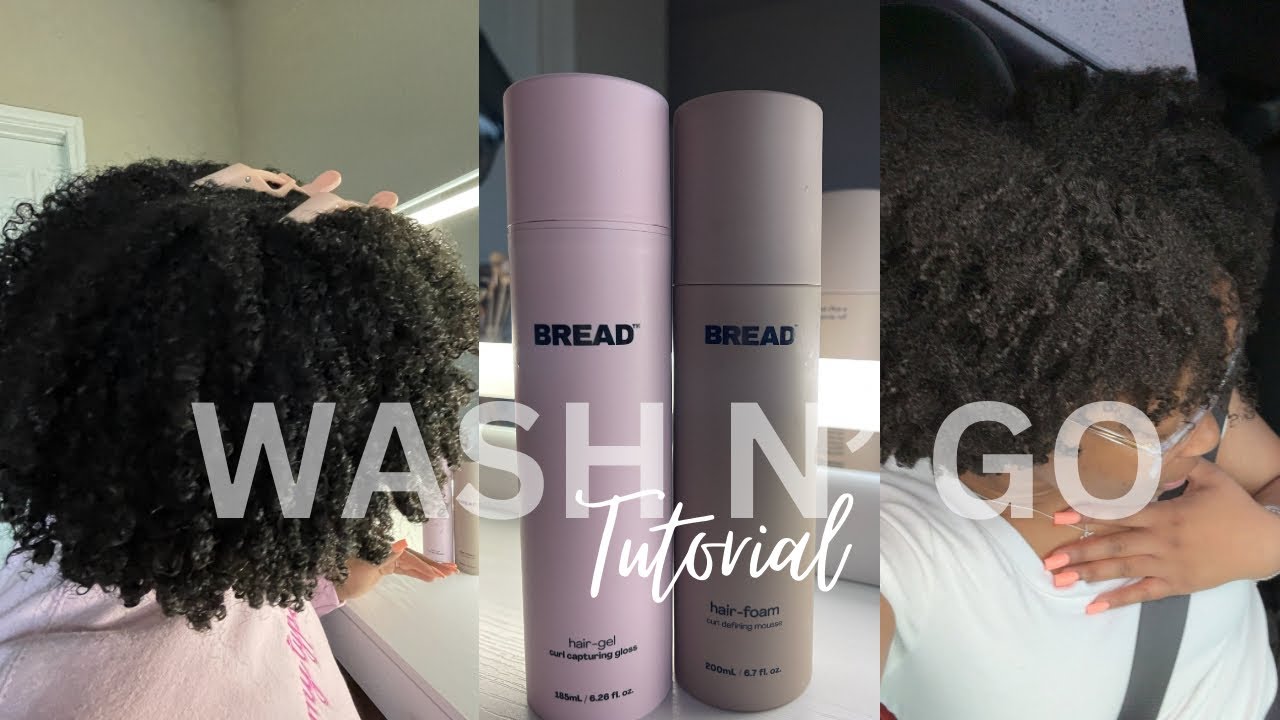 Trying BREAD BEAUTY | mousse + gel combo | WASH & GO | Mytype4hair