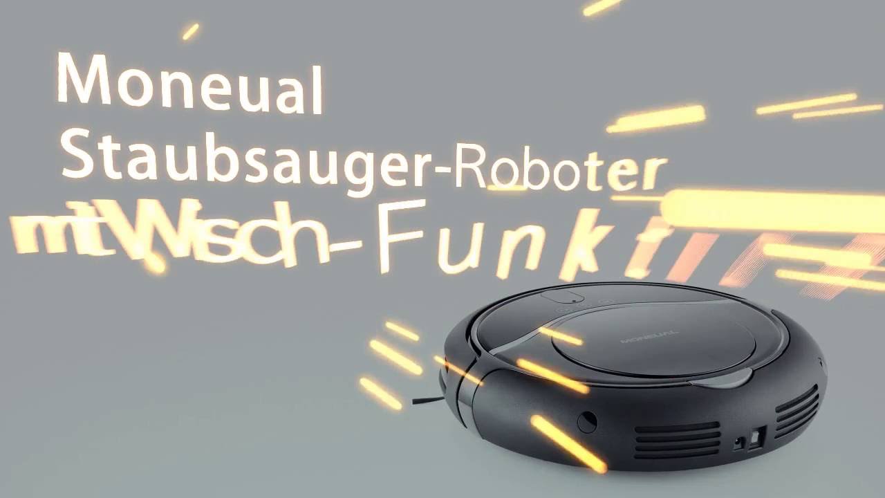 Moneual ME685 Staubsauger-Roboter mit Wisch-Funktion.