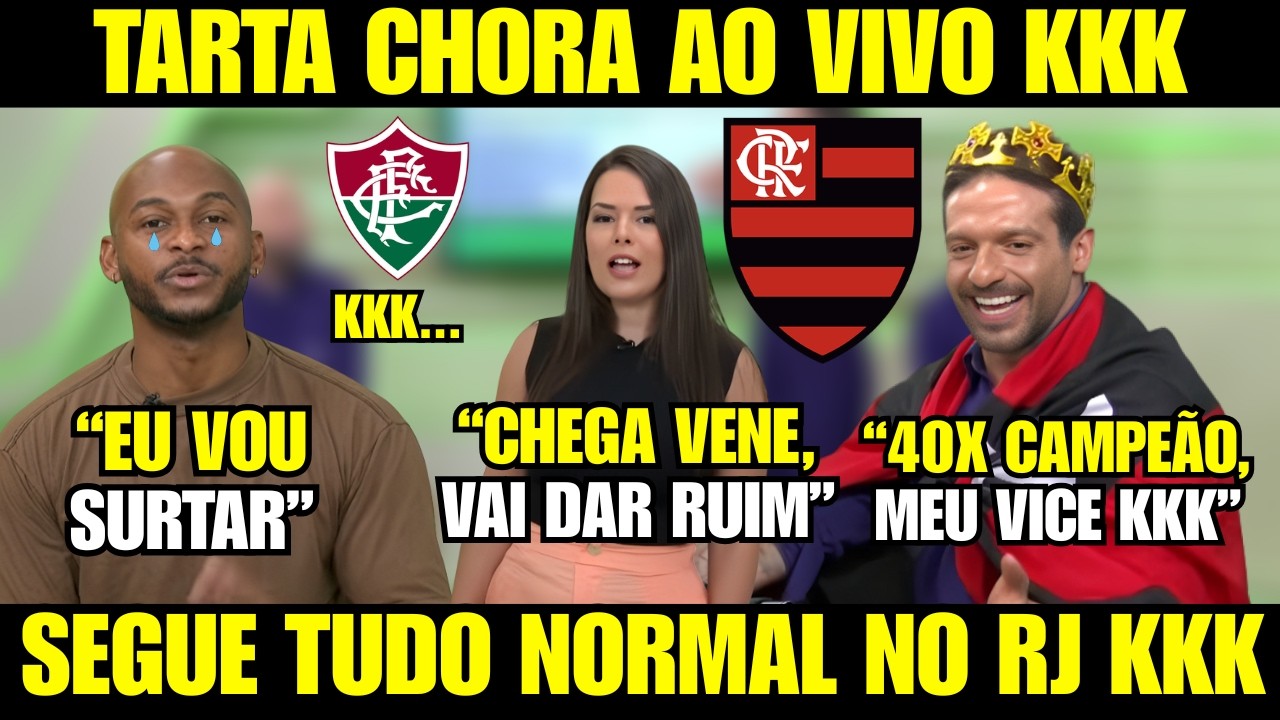 REPERCUTIU NA IMPRENSA! TARTA SURTA AO VIVO COM A DERROTA PARA O FLAMENGO l VENE NAO PERDOA KKK