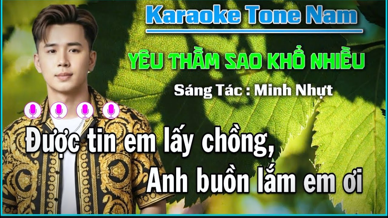 Karaoke Tone Nam 2026 | Yêu Thầm Sao Khổ Nhiều | Hoàng Lâm 