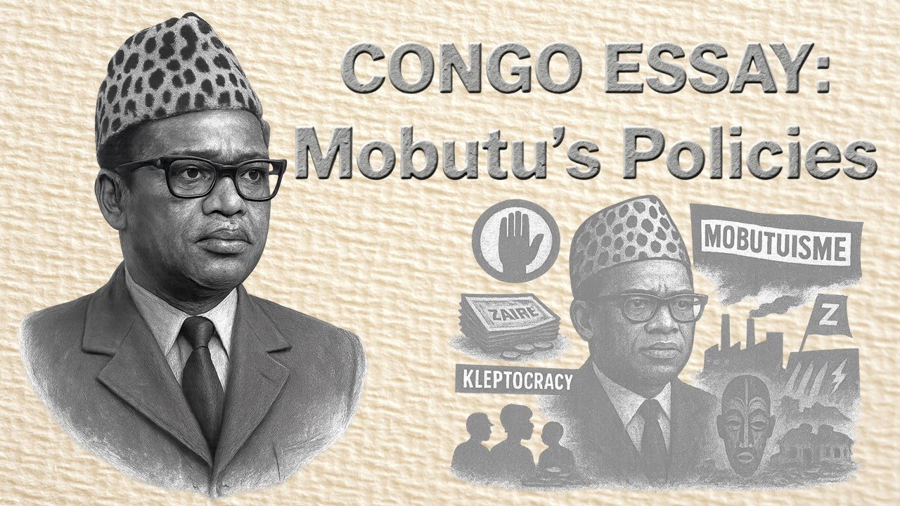 Congo/Mobutu essay: Step-by-step Tutorial on how to write a discursive essay in History