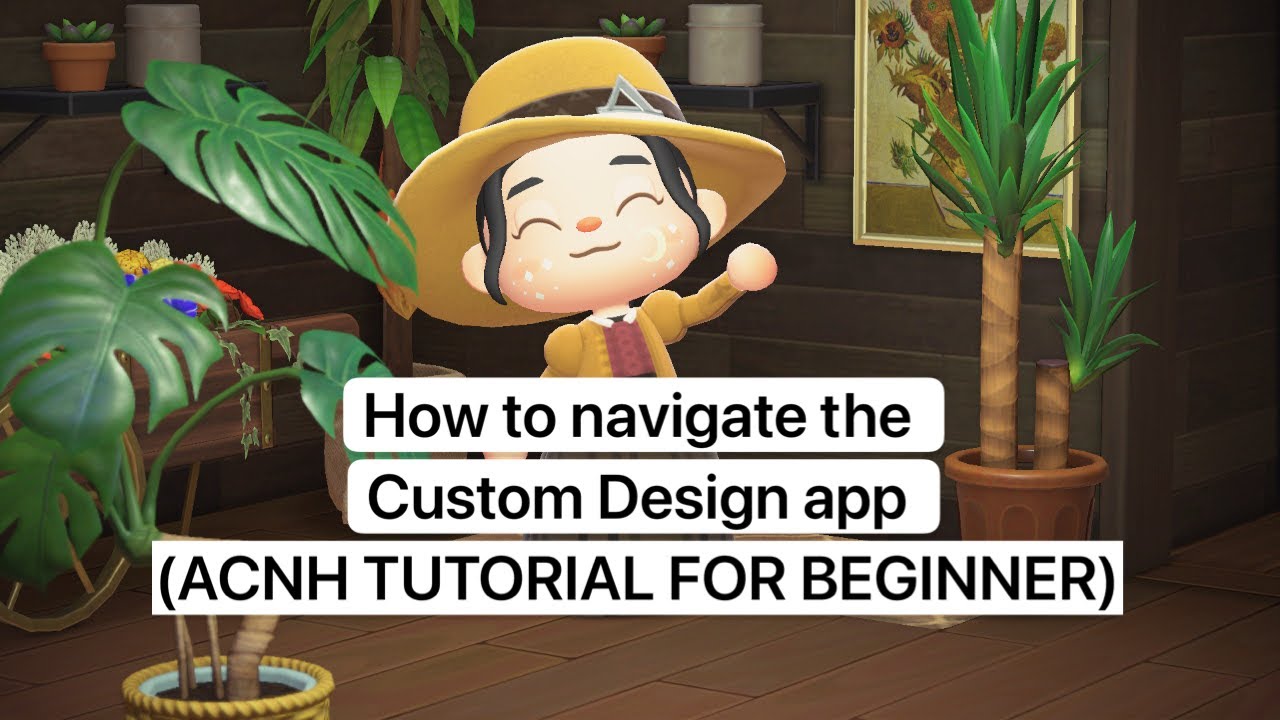 How to navigate the Custom Design app (ACNH TUTORIAL FOR BEGINNER)