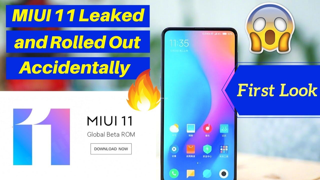 MIUI 11 beta Leaked and Rolled Out Accidentally | MIUI 11 first look🔥| MIUI 11 beta 9.9.9