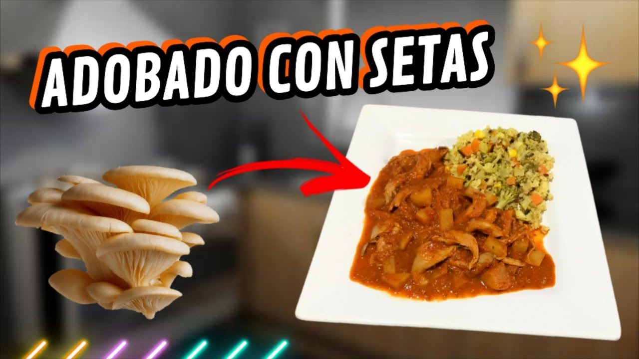 ADOBADO CON SETAS | Fácil y rápido - receta vegana económica #recetasveganas #recetasfaciles