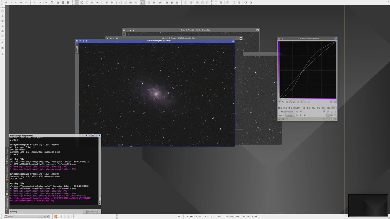 A Basic Mono RGB Combination using PixInsight