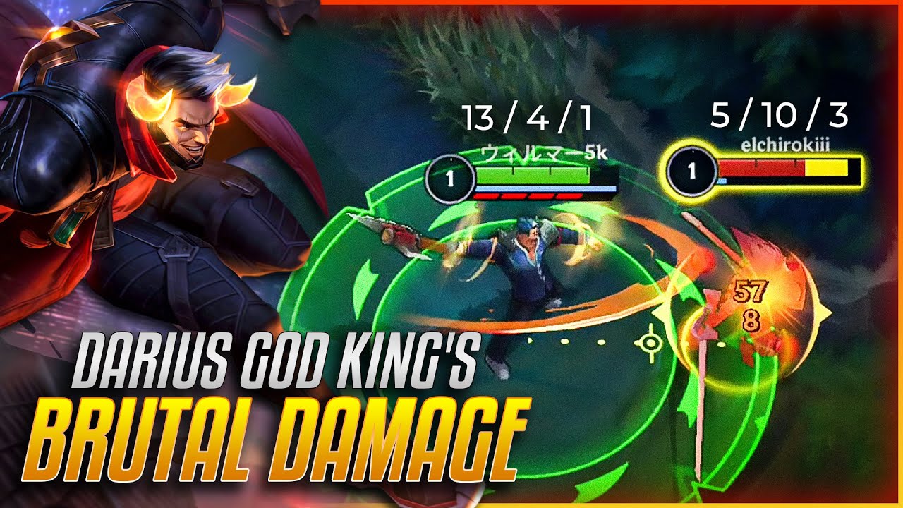 THE DAMAGE FROM DARIUS GOD KING IS BRUTAL || GAMEPLAY DARIUS WILD RIFT