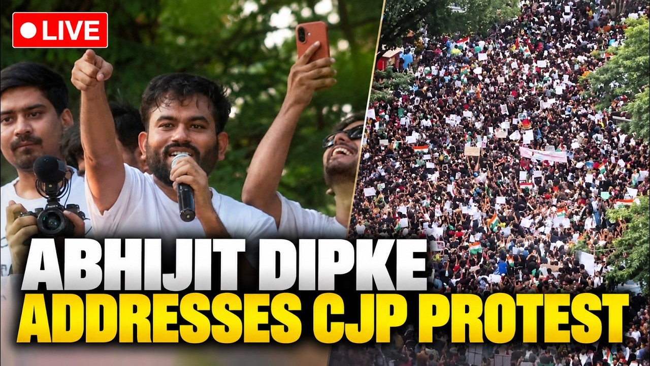 Abhijit Dipke LIVE | CJP Protest At Shivaji Park | Mumbai Protest Latest Updates | CJP LIVE Updates