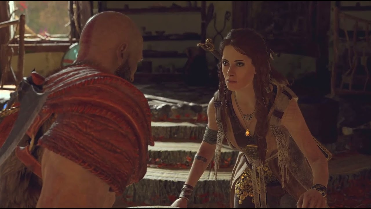 Why he cheesing like dat [God of war 2018]