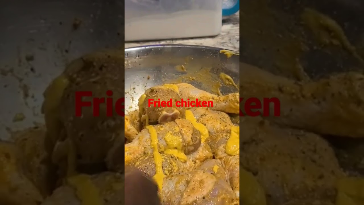 Жареный цыпленок с горчицей