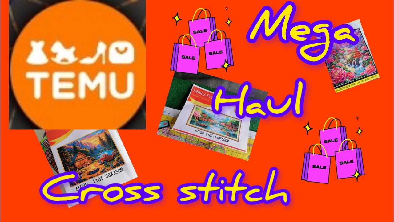 Méga Haul #crossstitch #temu 🥰