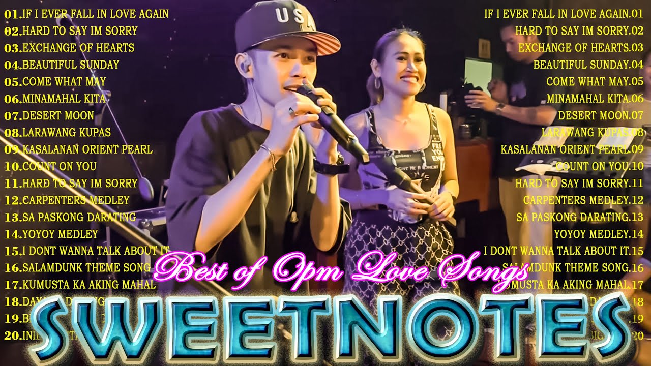 NONSTOP NEW PLAYLIST 2024💖SWEETNOTES MUSIC💖LOVE SONG MEDLEY💖SWEETNOTES LIVE (With lyrics)