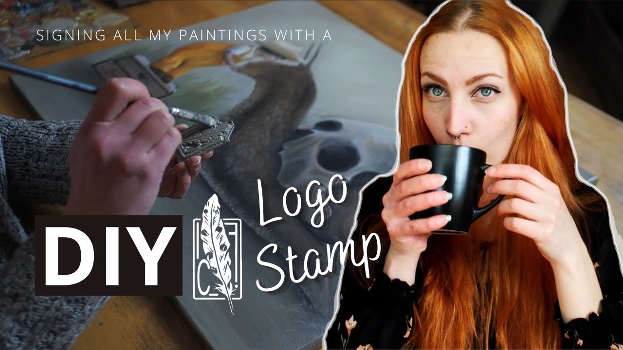 How I made a linocut stamp of my logo