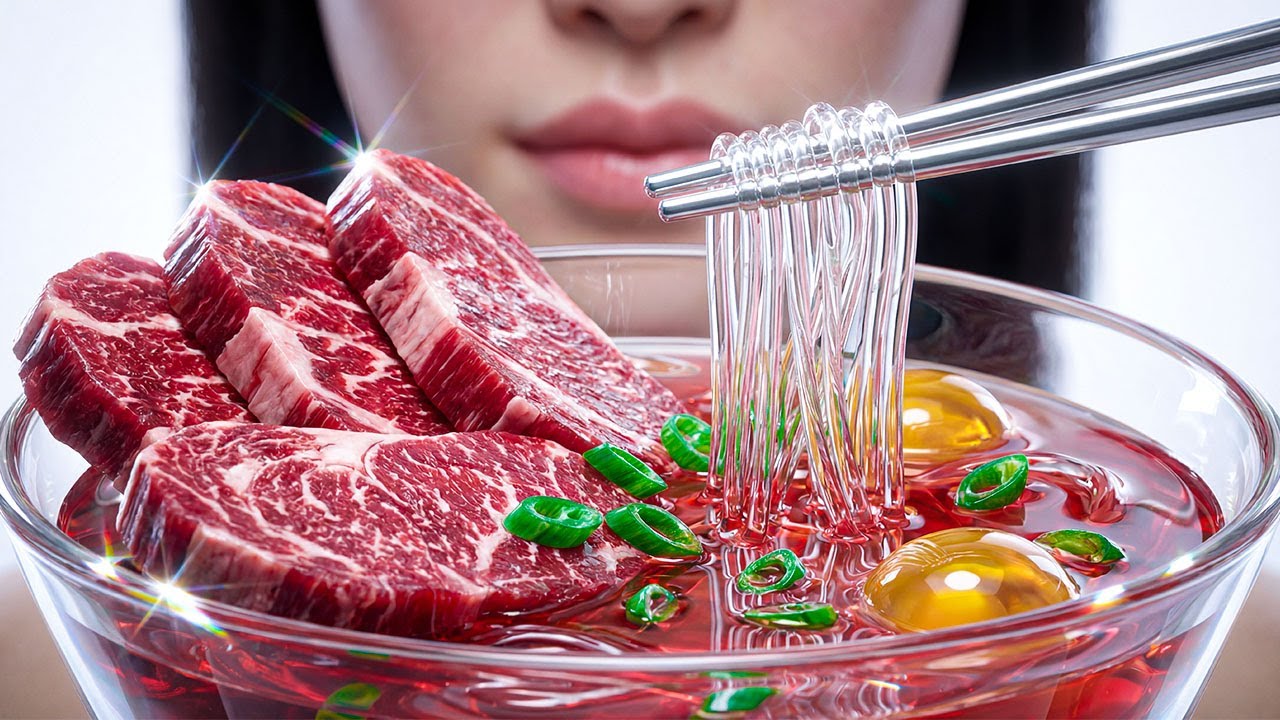 Makin Wagyu Ramen with Glass Ingredients 🥩💎
